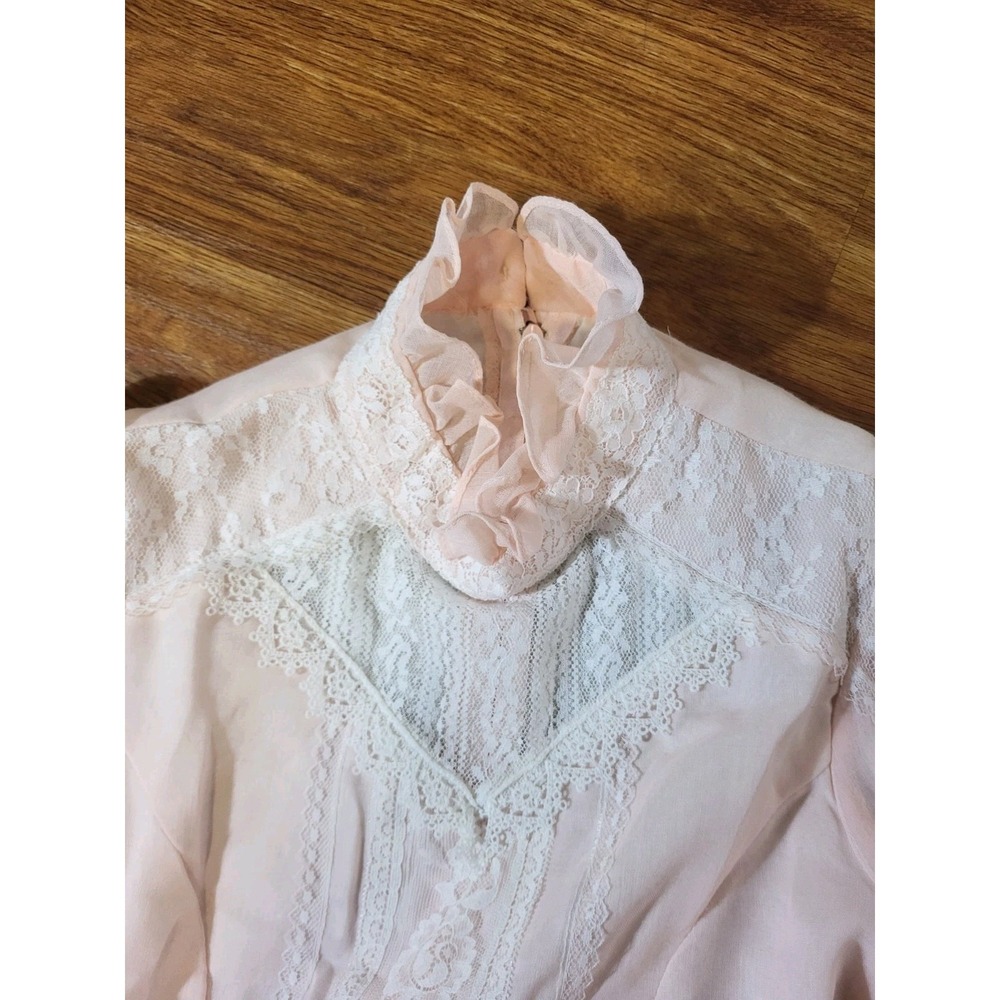 Vtg 70s Jeunes Filles Gunne Sax Jessica McClintock Size 12 Cottagecore Prairie - Picture 4 of 6